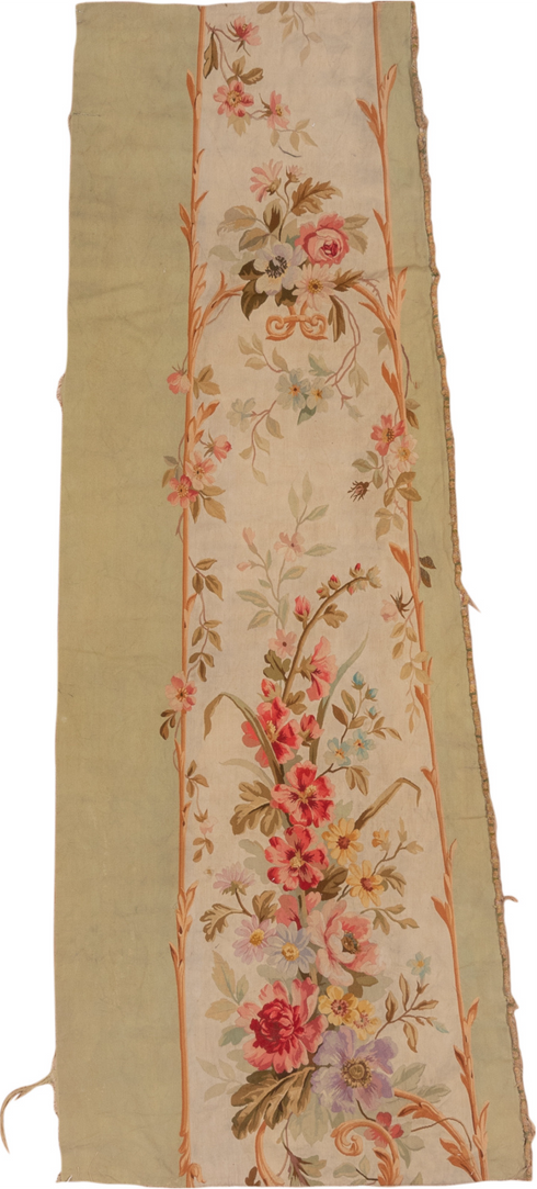 Antique Aubusson Runner Rug (2' x 7')